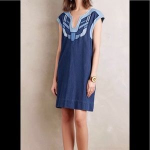 Anthropologie Holding Horses Sanara Denim Dress